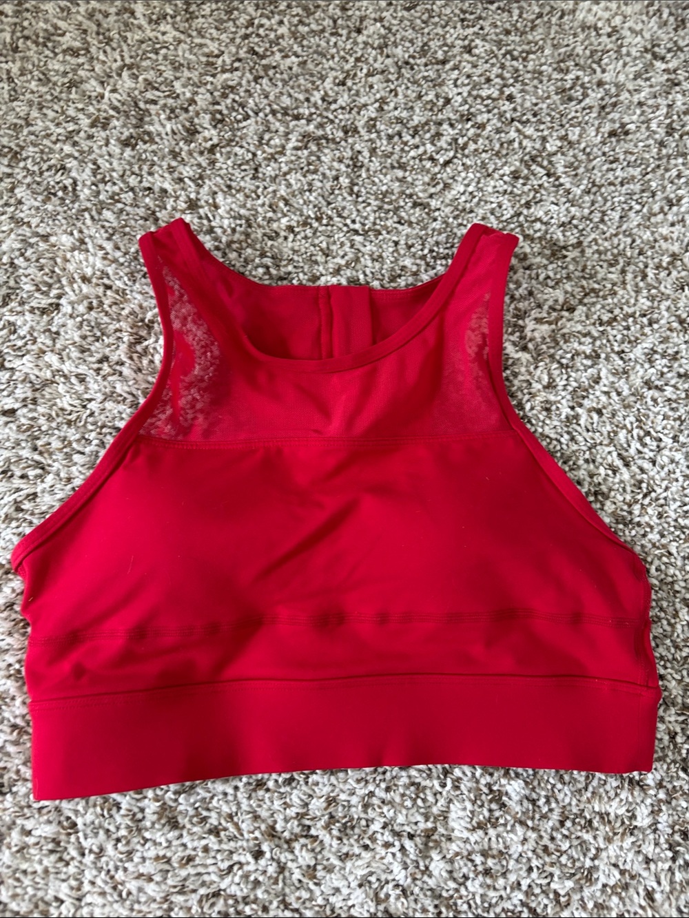 Like New!! Women's Red High-Neck Athletic Sports Bra
